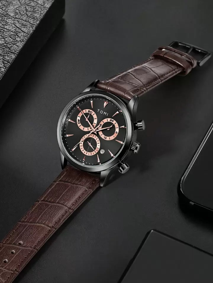 TOMI T-602 Chronograph Premium Luxury Business Men's Watch