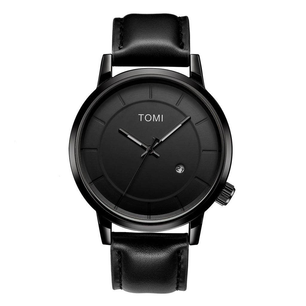 TOMI T-101 Casual Men's Watch Date Quartz Round Dial