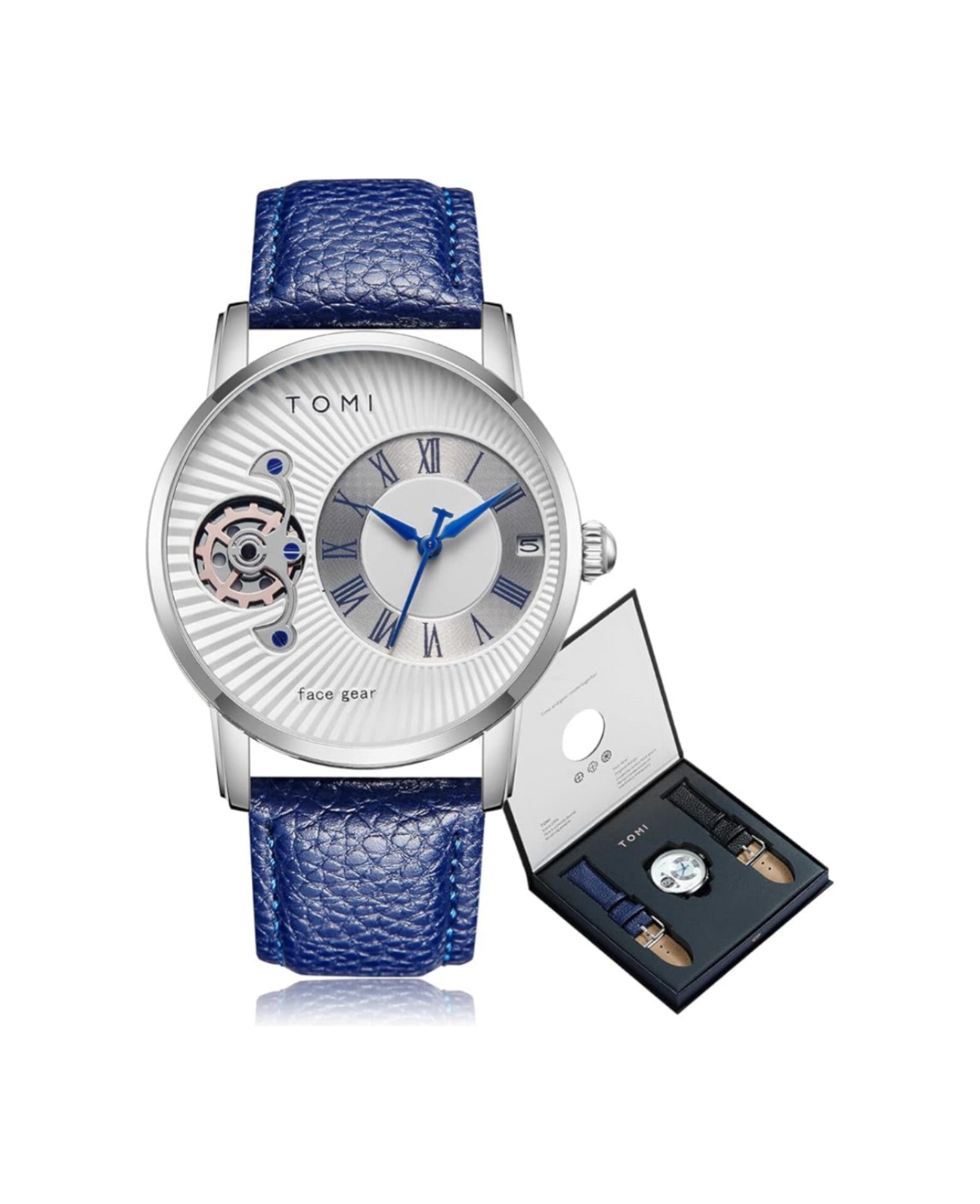 TOMI T-104 Face Gear Dual Strap Watch – Tomiwatches.pk