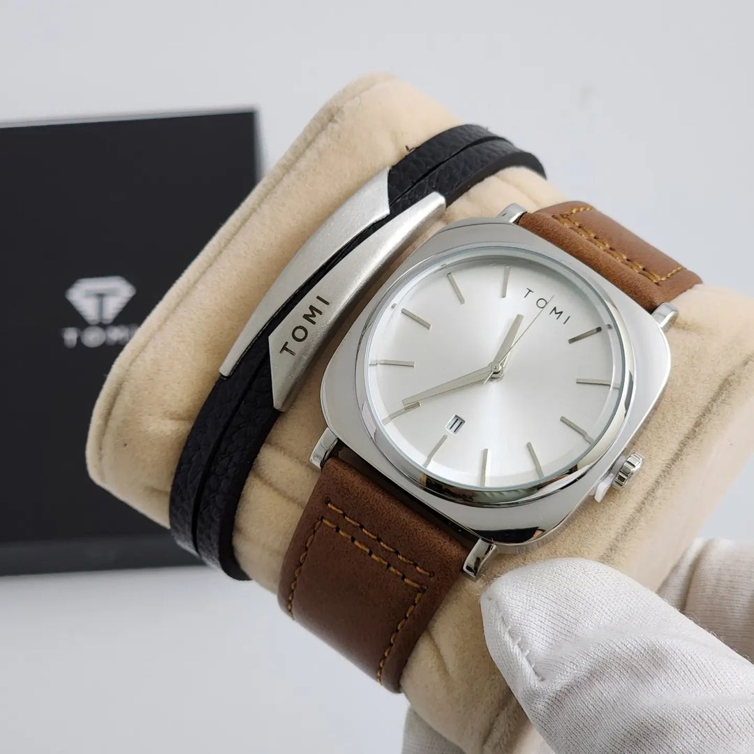 TOMI T-084 Business Watch With Bracelet – Tomiwatches.pk