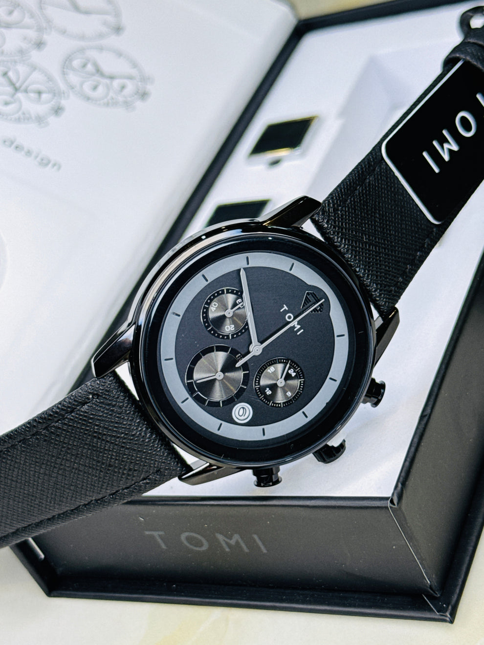 TOMI T-603 S6 Series Luxury Business Watch Cufflinks Tie Pin