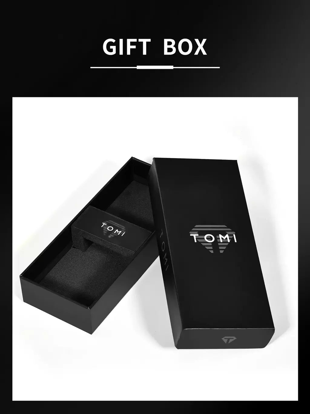 TOMI T-044 Men's Watch Quartz Date Leather Straps