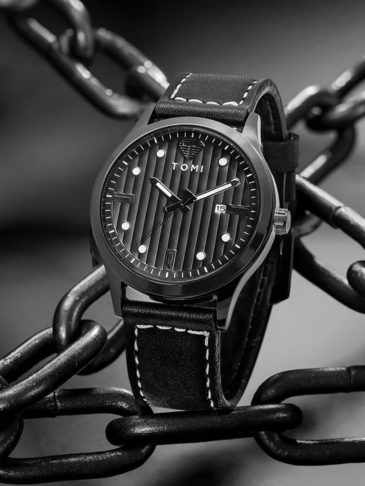TOMI T-092 Luxury Business Watch – Date Quartz | Premium Box Packing