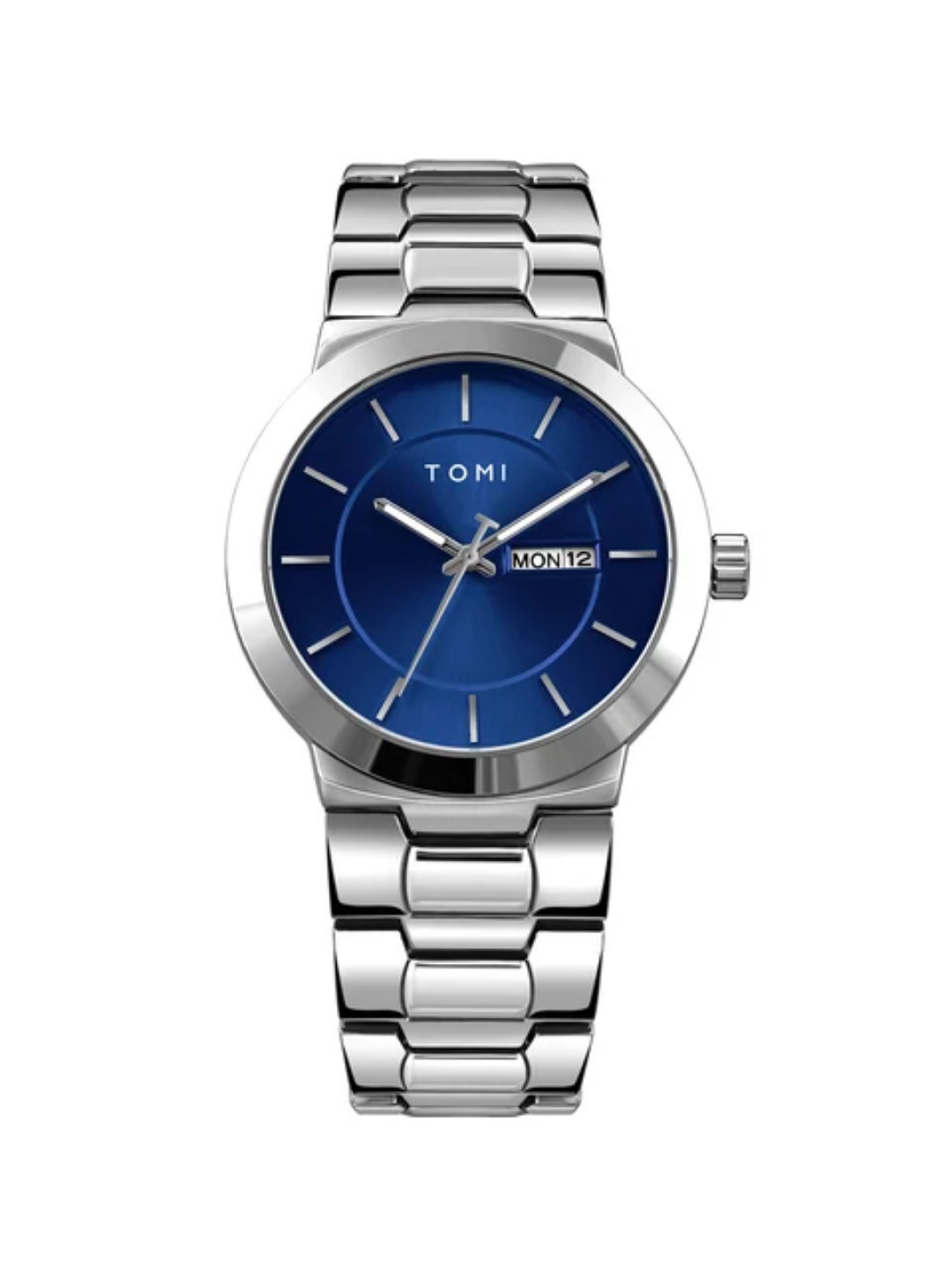 New TOMI T-303 High Quality Chain Watch – Day Date Quartz | Premium Gift Box Set