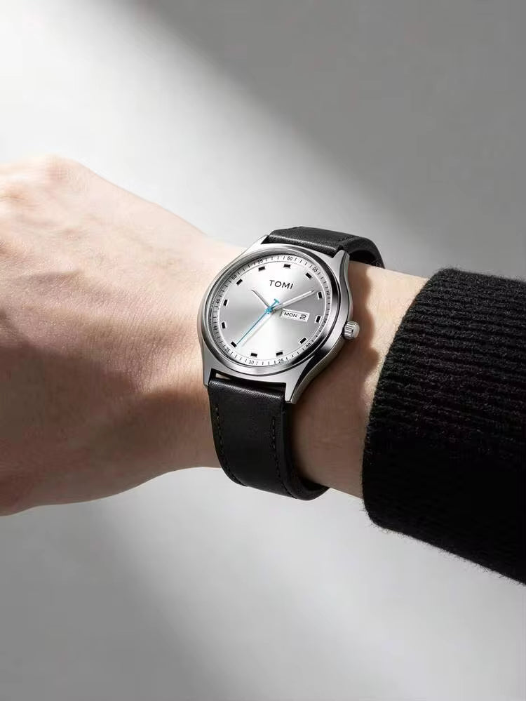 TOMI T-030 Men's Luxury Quartz Watch - Day & Date Display