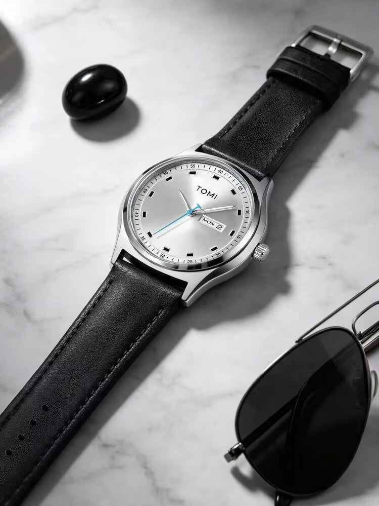 TOMI T-030 Men's Luxury Quartz Watch - Day & Date Display