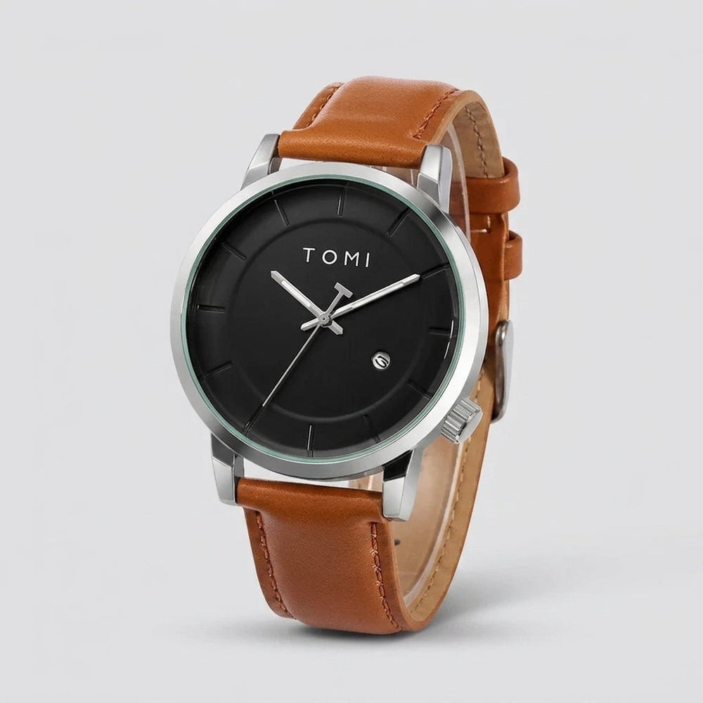 TOMI T-101 Executive Luxury Men's Watch – Date Quartz Round Dial