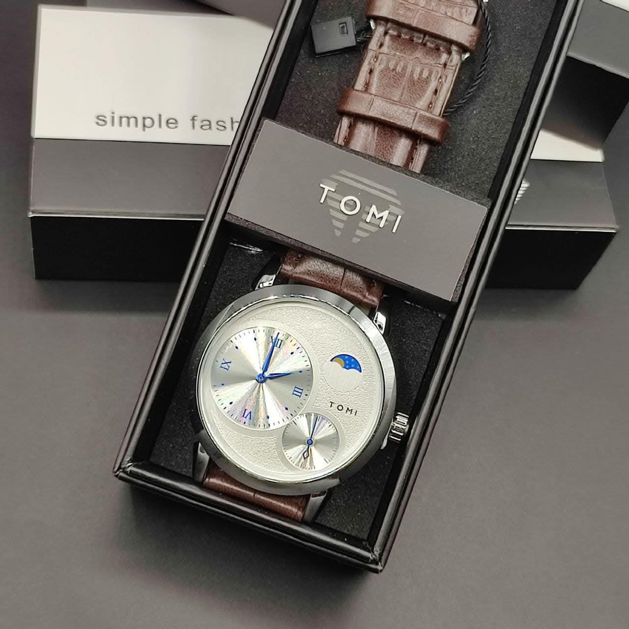 TOMI T-236 Side Second Moon Graph Watch