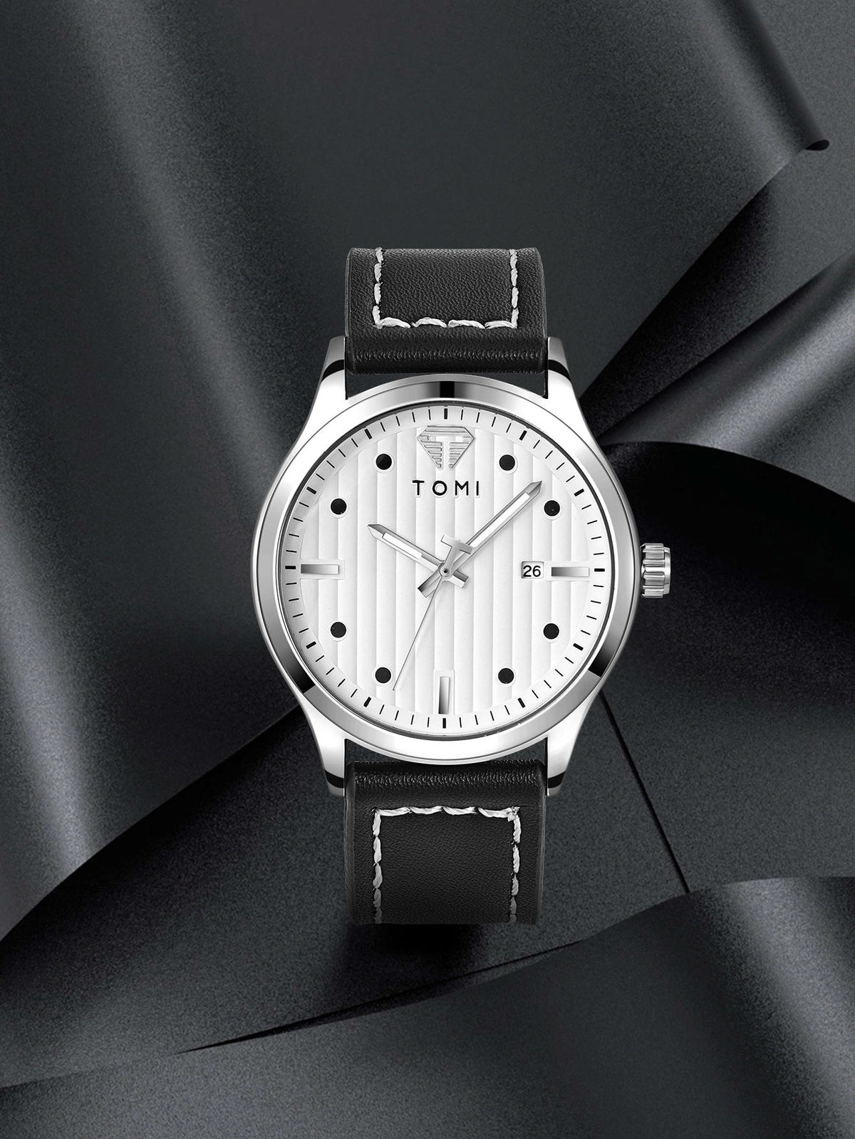 TOMI T-092 Luxury Business Watch – Date Quartz | Premium Box Packing