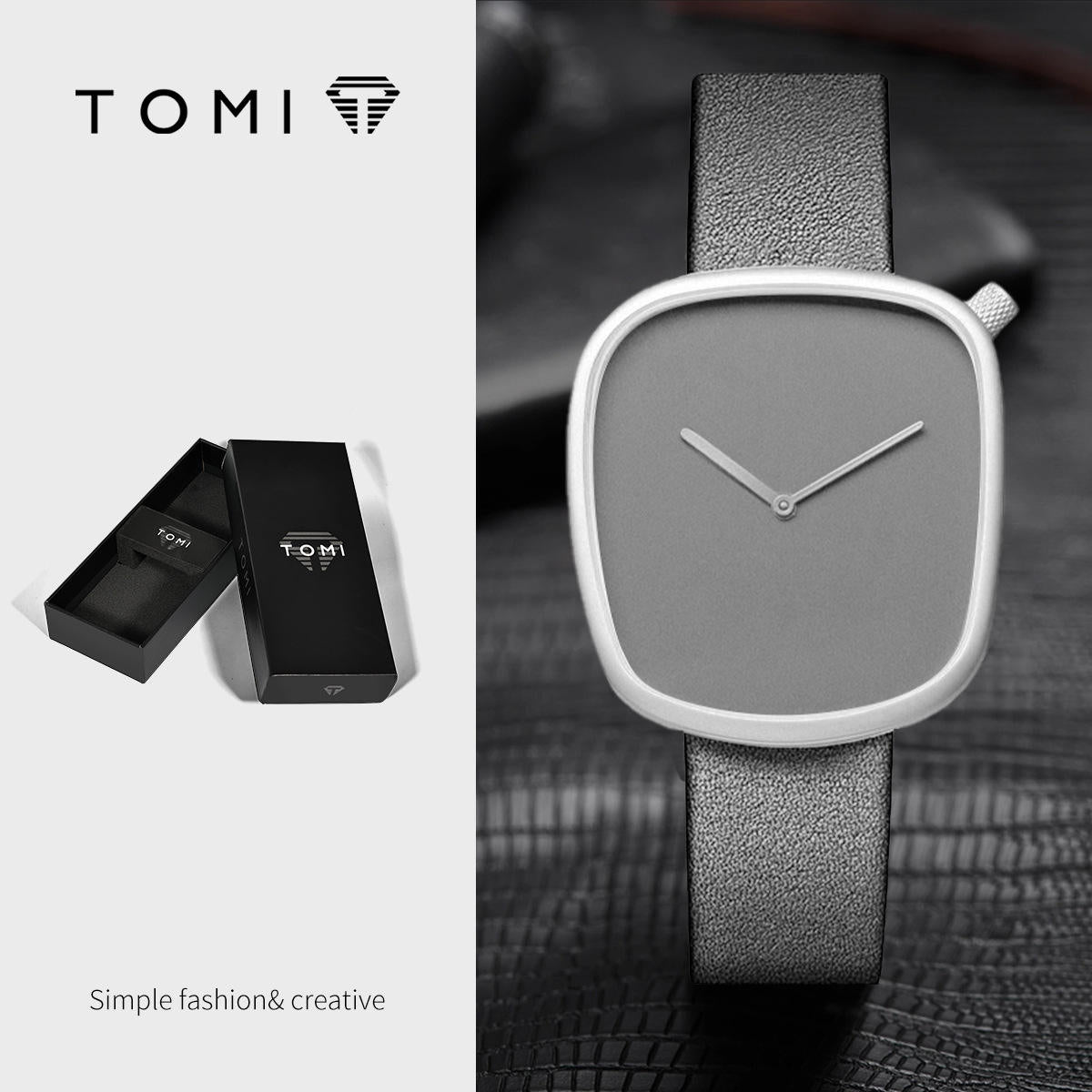 TOMI T-077 Unisex Casual Quartz Wrist Watch