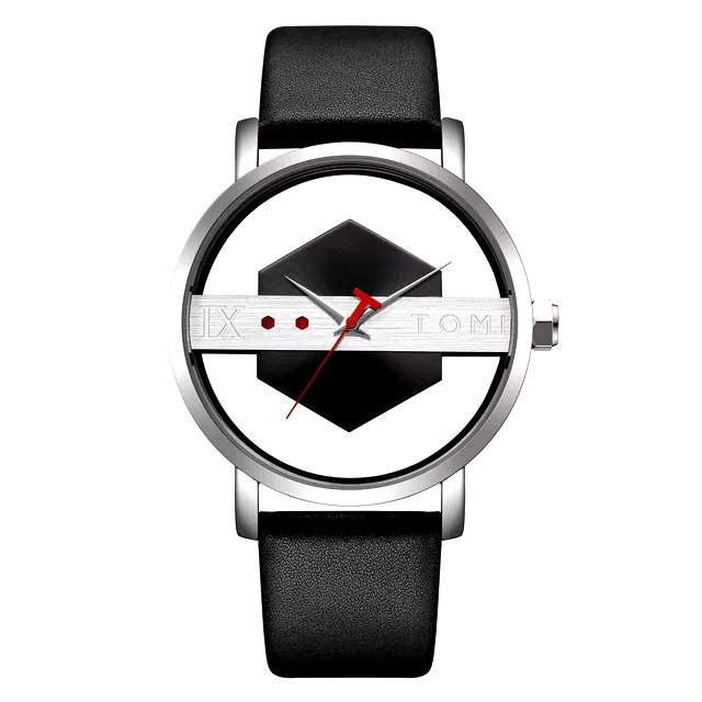 TOMI T-100 Luxury Unisex Watch Quartz Round Dial Transparent Wrist Watch