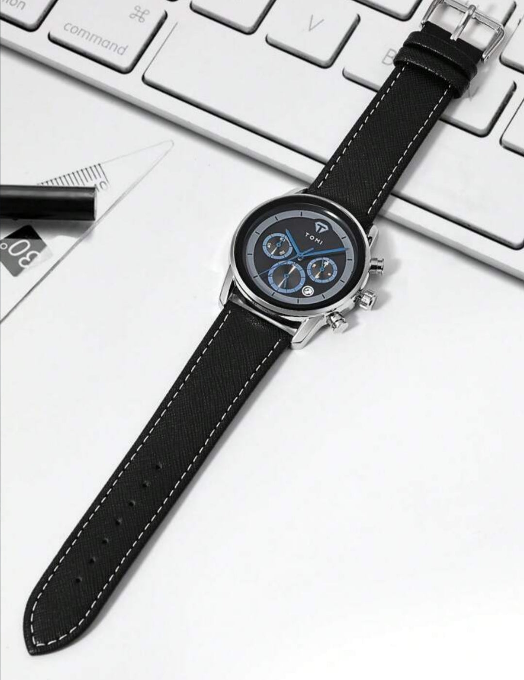 TOMI T-603 S6 Series Luxury Business Chronograph Watch Cufflinks Tie Pin
