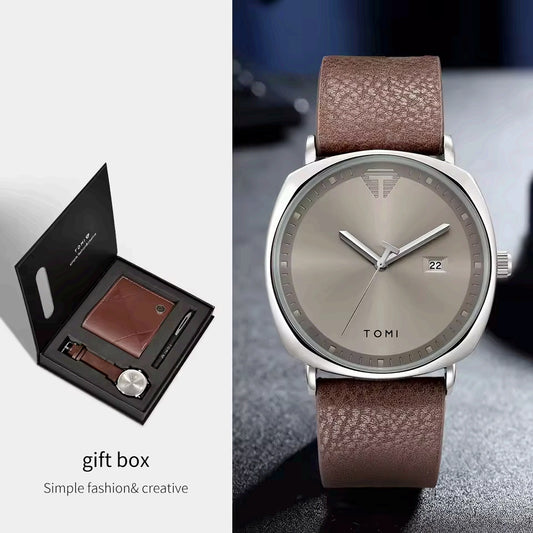 TOMI S8 Series T-044 Gift Set Watch With Wallet & Pen
