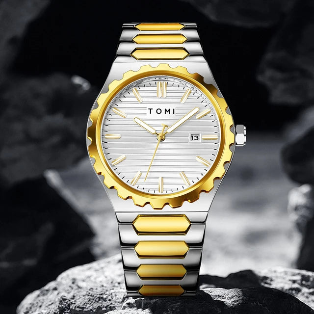 TOMI T-302 S3 Series Chain Watch With Ring Brooch & Chain Adjuster Gift Box
