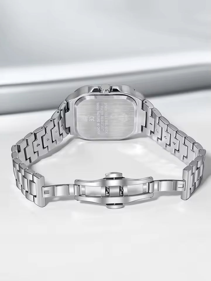 TOMI T-309 Chain Watch – Date | Day | Master Lock Ring Brooch