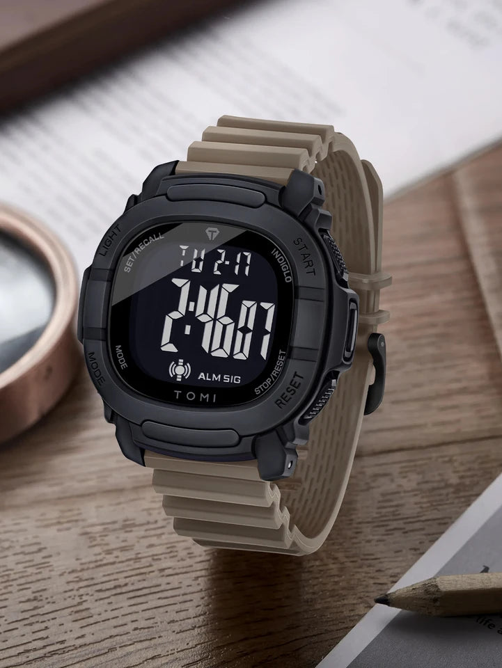 TOMI T-208 New Gift Box Packaging Men's Simple Casual Sports Electronic Watch