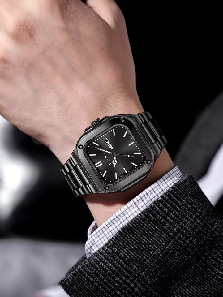 TOMI T-306 Chain Watch – Square Dial Business Style