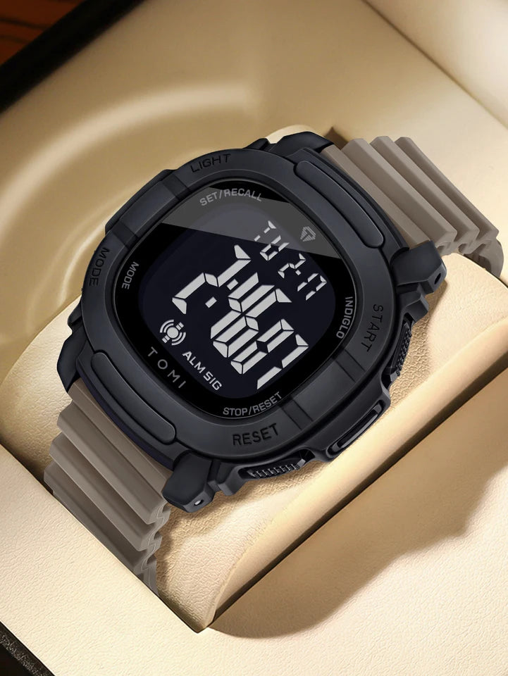TOMI T-208 New Gift Box Packaging Men's Simple Casual Sports Electronic Watch