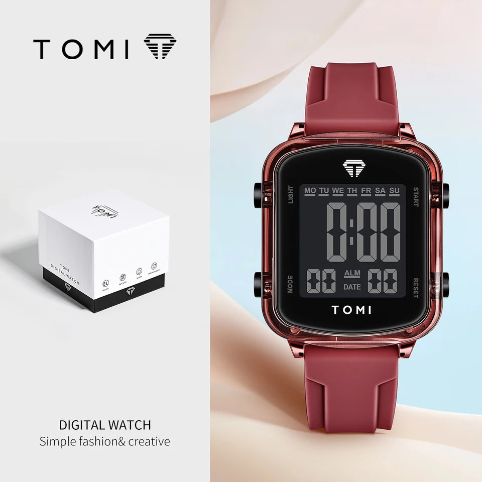 TOMI T-241 Fashionable new Sports watch Trendy Watches Same style for men and women Wrist watches in gift boxes.