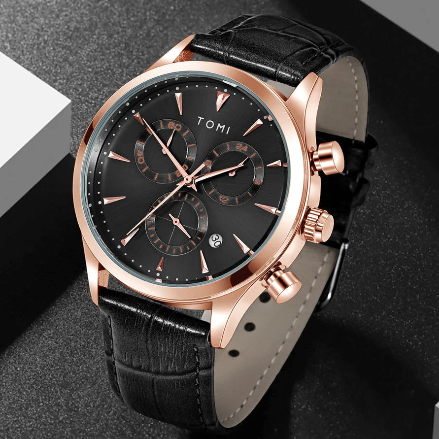 TOMI T-602 Chronograph Premium Luxury Business Men's Watch