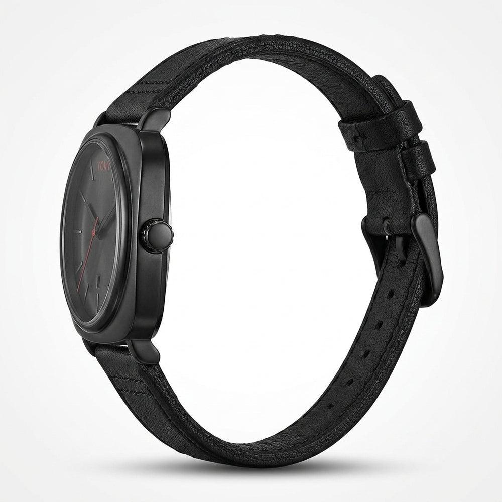 TOMI T-084 Men's Watch Quartz Date Leather Strap