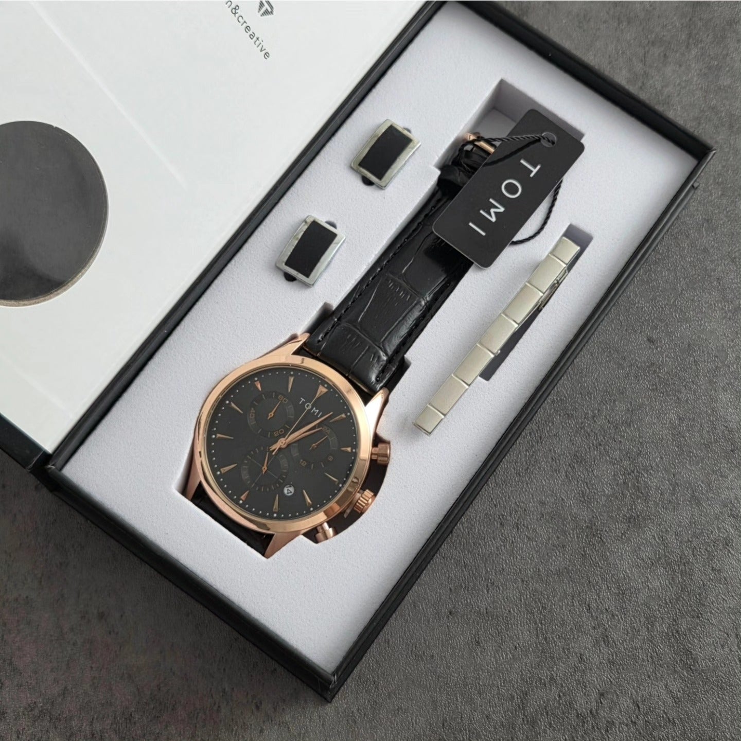 TOMI T-602 Chronograph Premium Luxury Business Men's Watch