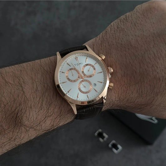 TOMI T-602 Chronograph Premium Luxury Business Men's Watch