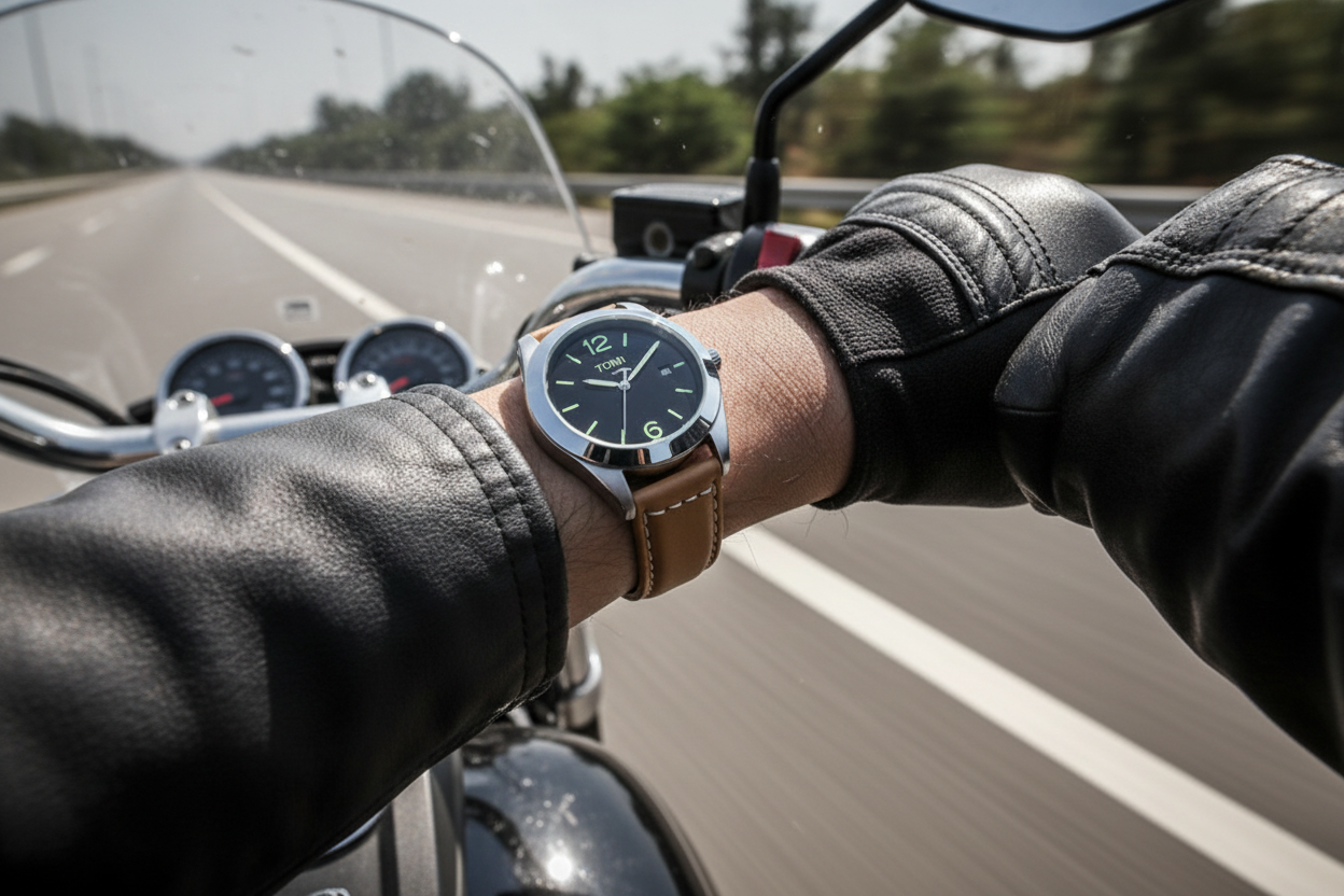 TOMI T-095 Luxury Watch Luminous Dial Quartz Date