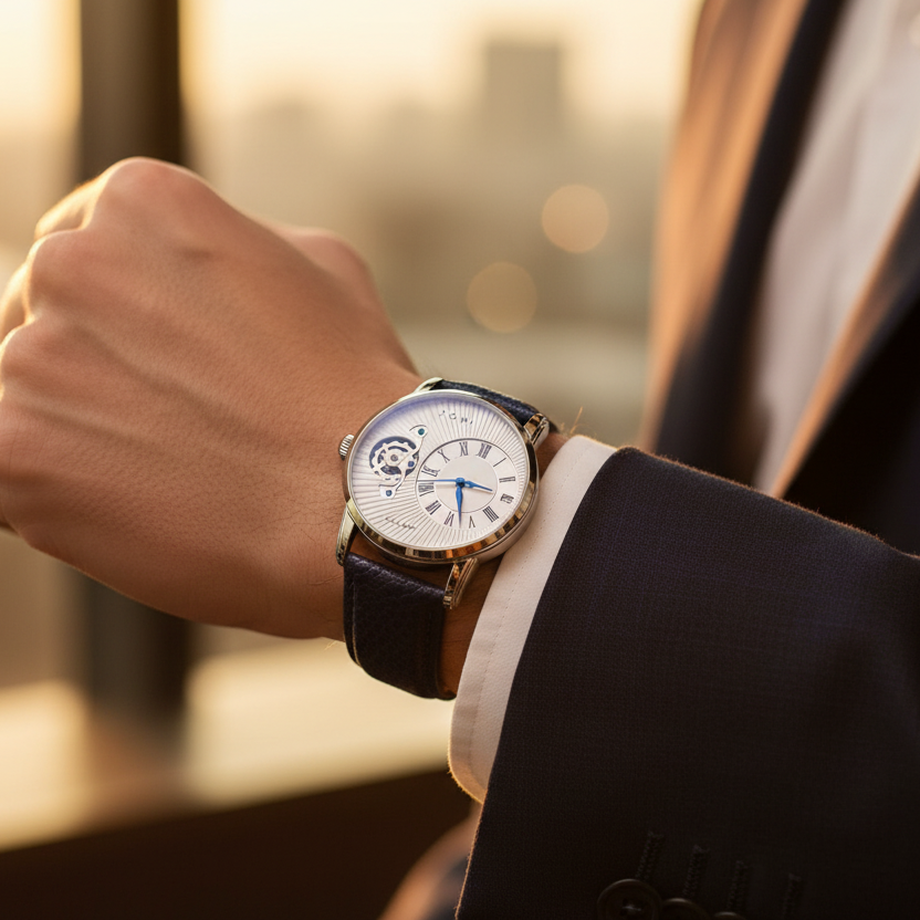 TOMI T-104 Face Gear Dual Strap Watch