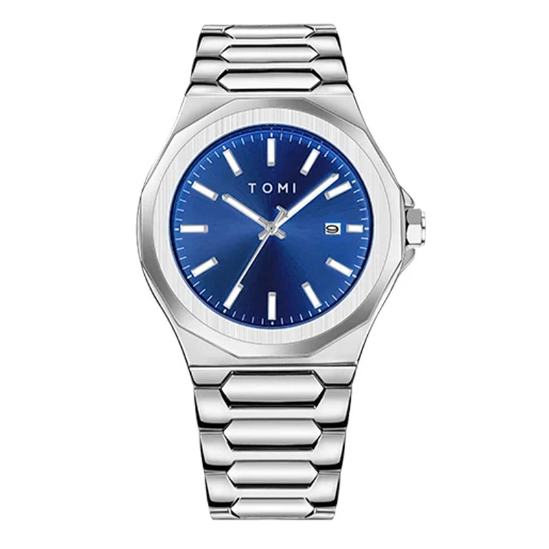 TOMI T-301 New Men's Luxury Business Stainless Steel Watch Gift Box Set