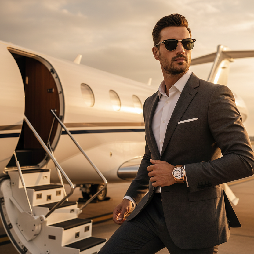 TOMI T-105 Face Gear Dual Strap Luxury Watch