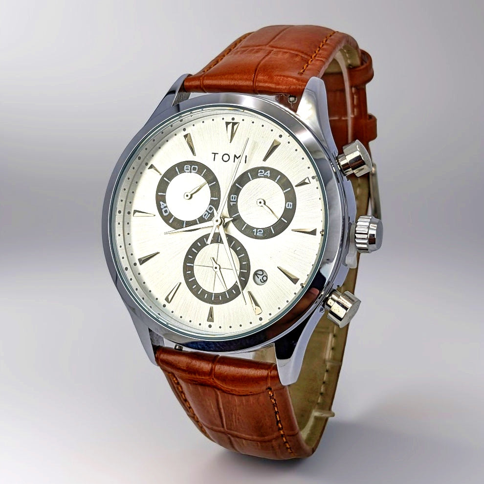 Tomi watch chronograph Tie Pin Cufflinks 