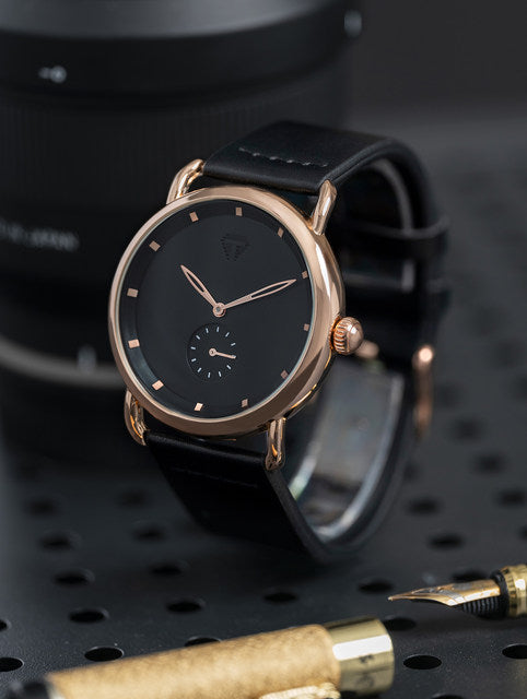 TOMI T-037 Business Luxury Minimalist Watch Classic Round Dial Side Second