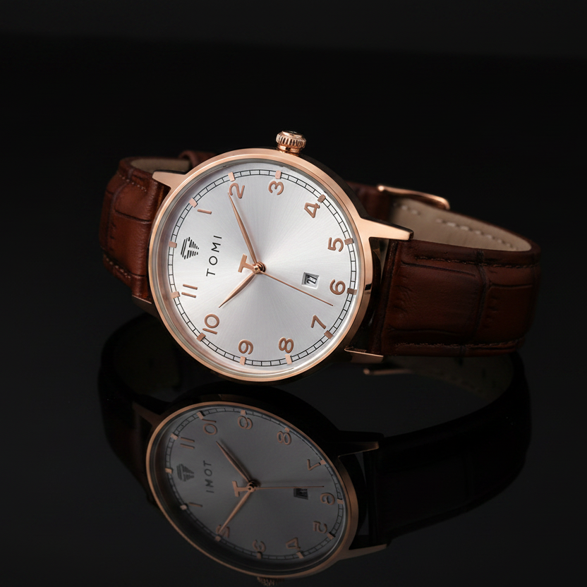 TOMI T-108 Calendar Dial Unisex Watch Quartz Date