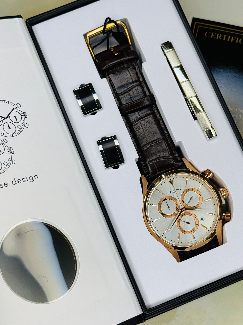 TOMI T-602 Chronograph Premium Luxury Business Men's Watch