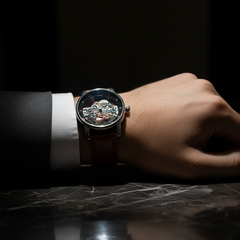 TOMI T-102 Face Gear Dual Strap Watch