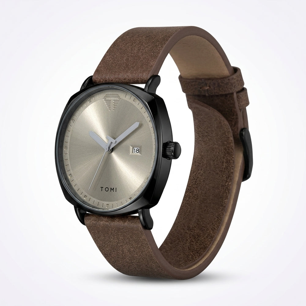 TOMI T-044 Luxury Watch Quartz Date | Premium Gift Box